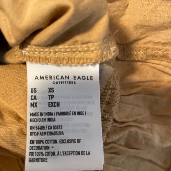 American Eagle Tan Blouse XS - Picture 3 of 3